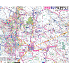 용인시 개발계획도 [ 롤스크린 / 大 ]