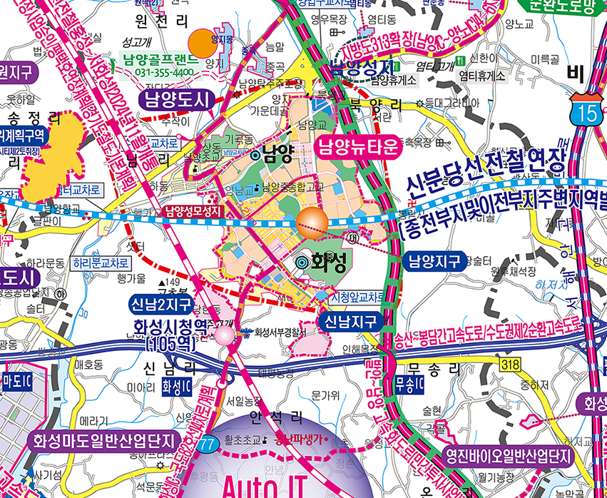 2040송산그린시티 개발계획도 [양면코팅 종이]