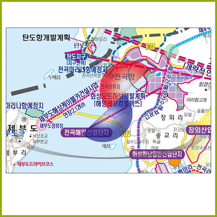 2035송산그린시티 개발계획도  [ 족자 ]