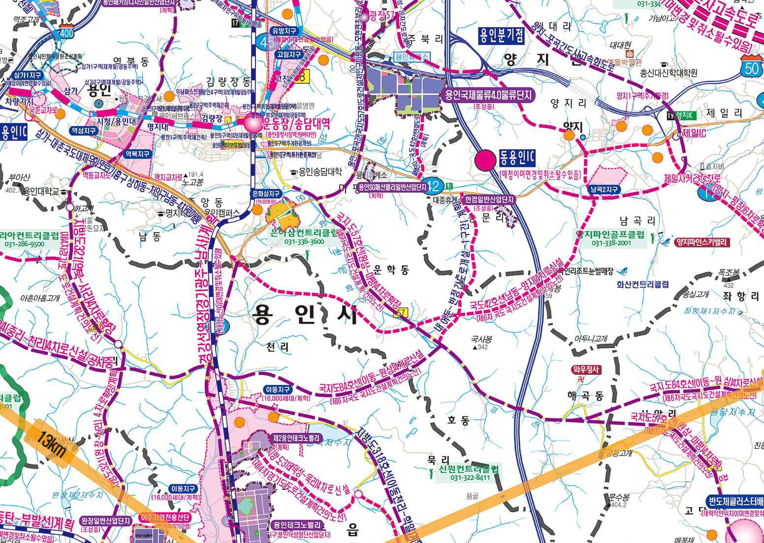 반도체클러스터주변현황도 [ 롤스크린 / 大 ]